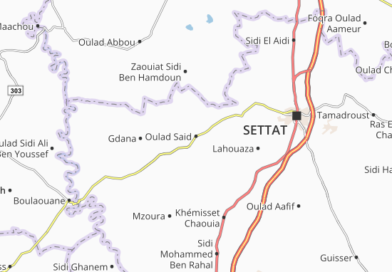 Karte Stadtplan Oulad Said