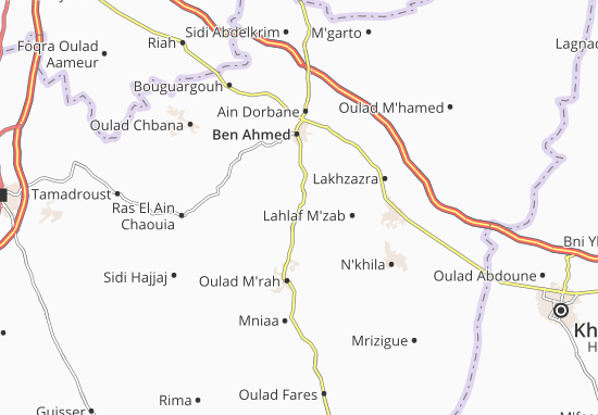 Kaart Plattegrond Oued Naanaa
