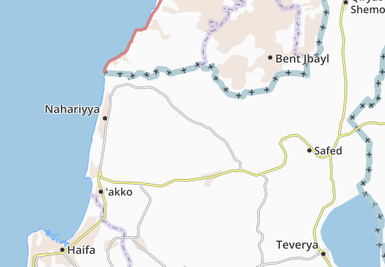 Mapa Kefar Weradim