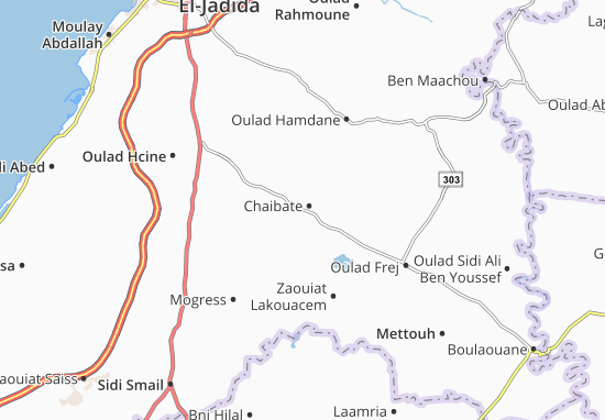 Karte Stadtplan Chaibate