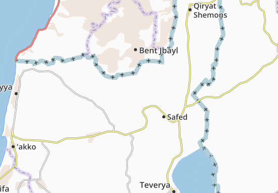 Karte Stadtplan Kefar Hoshen