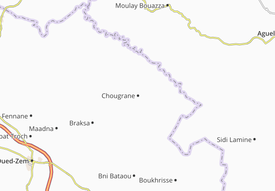 Kaart Plattegrond Chougrane