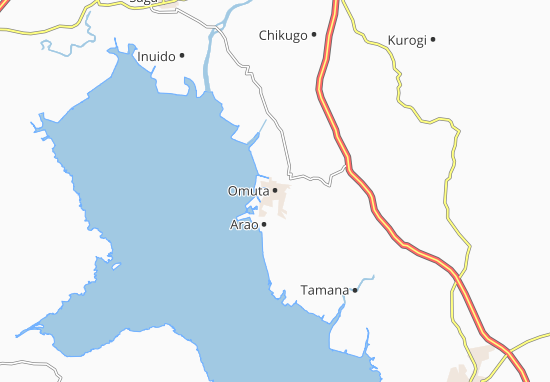 Mapa Omuta