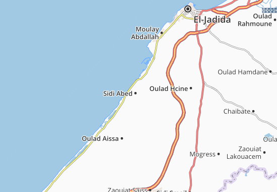 Kaart Plattegrond Sidi Abed