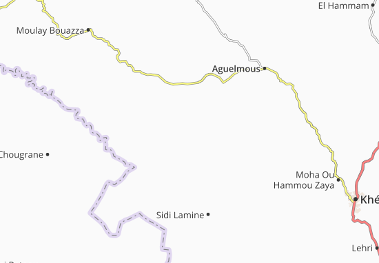 Karte Stadtplan Sidi Hcine