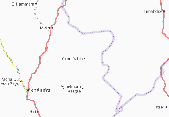 Oum Rabia Map