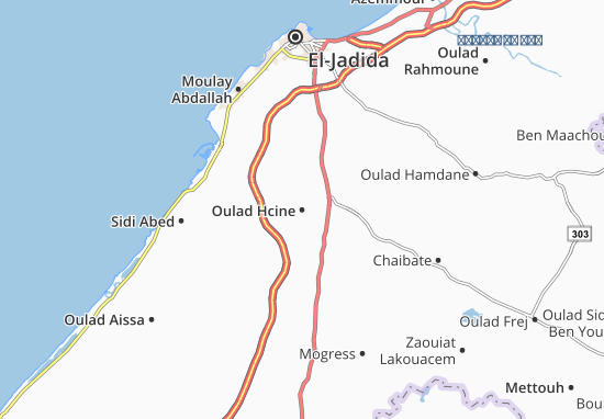 Oulad Hcine Map