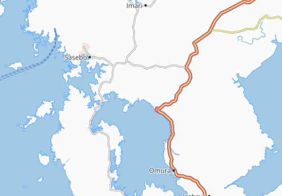 Karte Stadtplan Kawatana