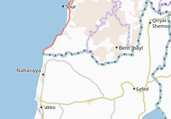 Karte Stadtplan Even Menahem
