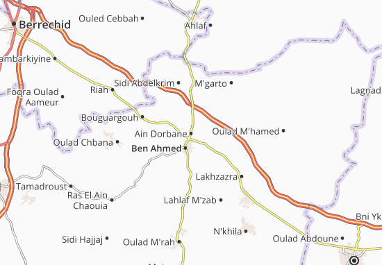 Karte Stadtplan Ain Dorbane
