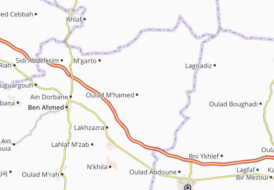 Mapa Oulad M&#x27;hamed