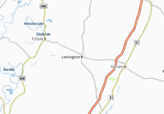 Kaart Plattegrond Lexington
