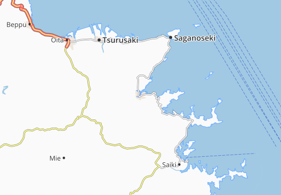 Karte Stadtplan Usuki