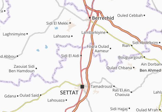 Carte-Plan Sidi El Aidi