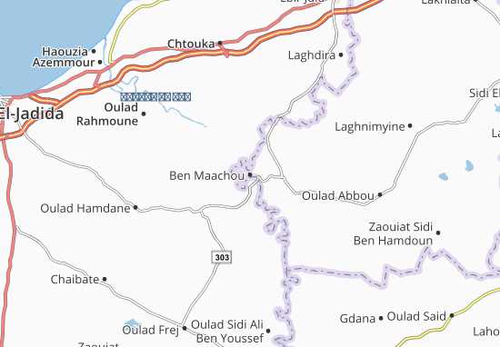 Karte Stadtplan Ben Maachou