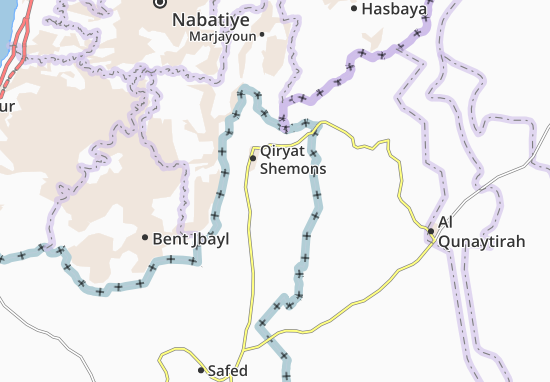 Mapa Kefar Blum