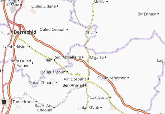 Karte Stadtplan Sidi Abdelkrim