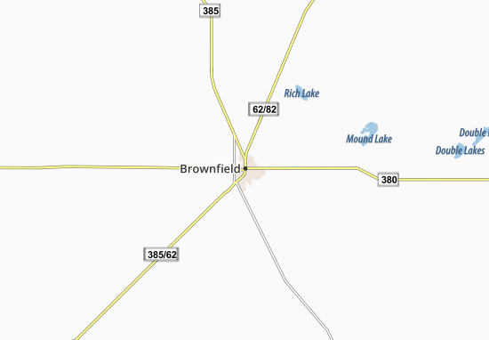 Karte Stadtplan Brownfield
