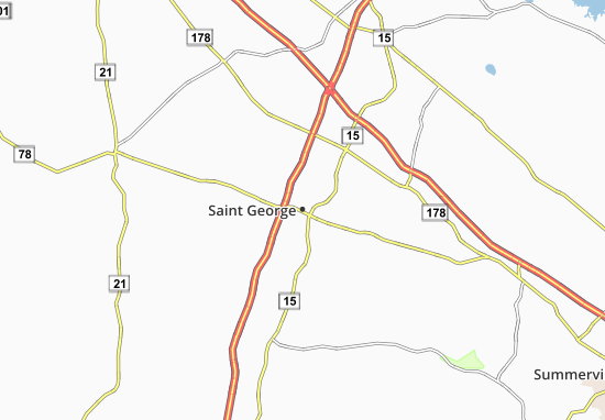 Karte Stadtplan Saint George