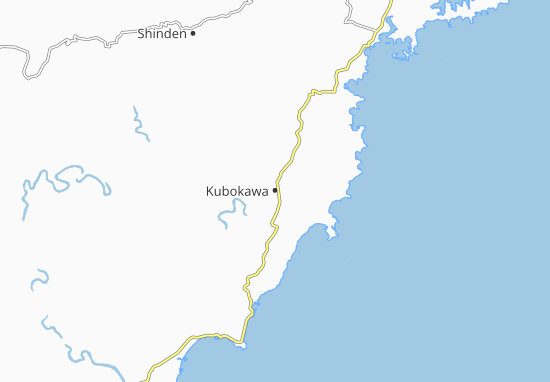 Karte Stadtplan Kubokawa