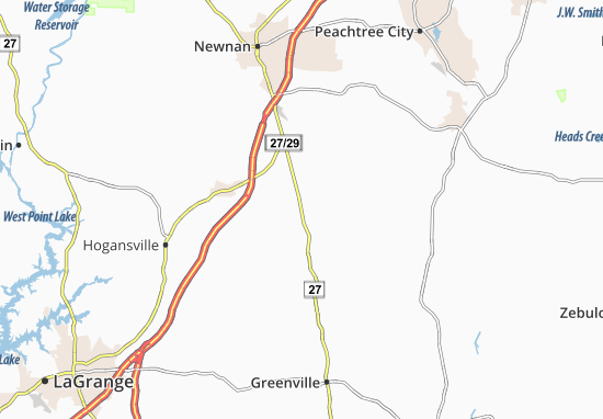 Mapa Luthersville