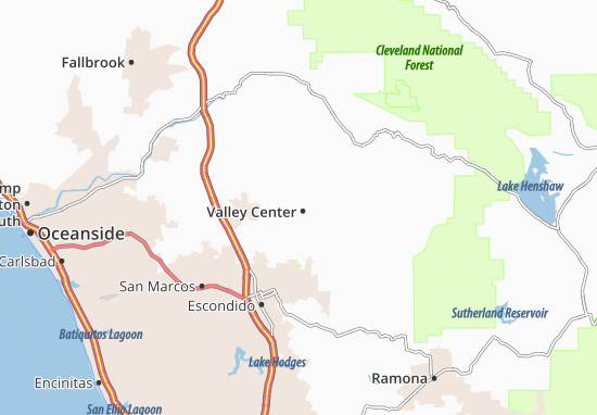 Mapa Valley Center