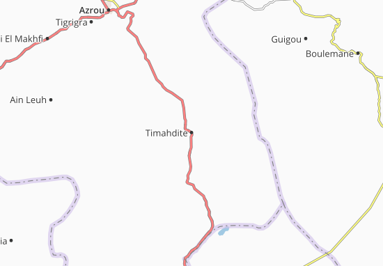 Karte Stadtplan Timahdite