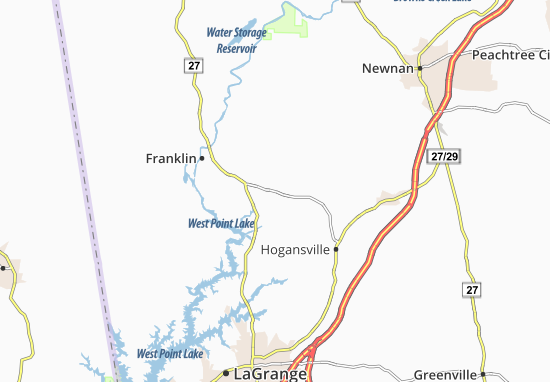 Karte Stadtplan Cooksville