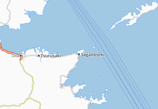 Karte Stadtplan Saganoseki
