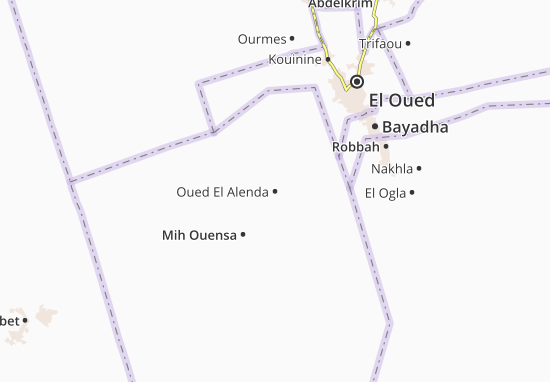Karte Stadtplan Oued El Alenda