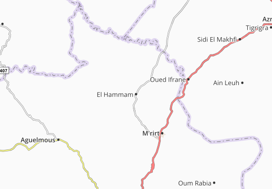 Kaart Plattegrond El Hammam