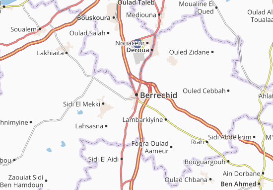 Karte Stadtplan Berrechid