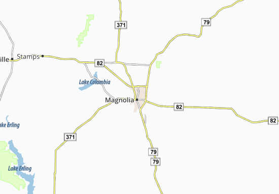 Karte Stadtplan Magnolia