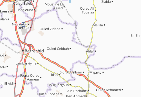 Karte Stadtplan Ouled Cebbah