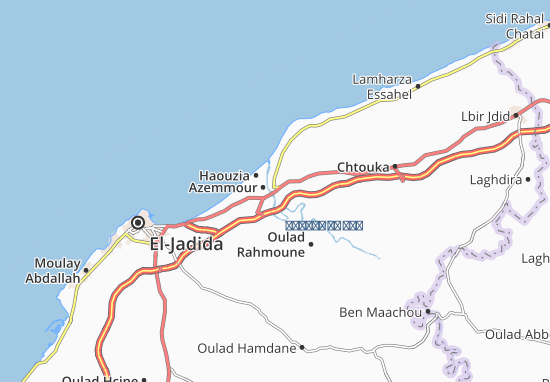 Karte Stadtplan Sidi Ali Ben Hamdouche