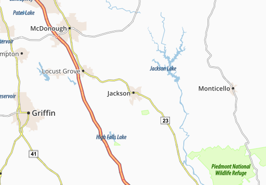 Kaart Plattegrond Jackson