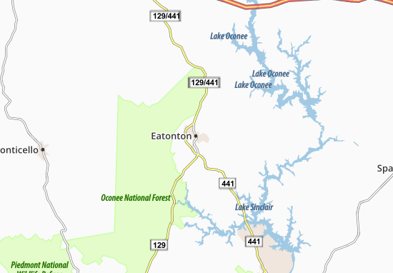 Eatonton Map
