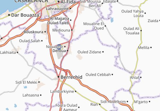 Karte Stadtplan Kasbat Ben Mchich
