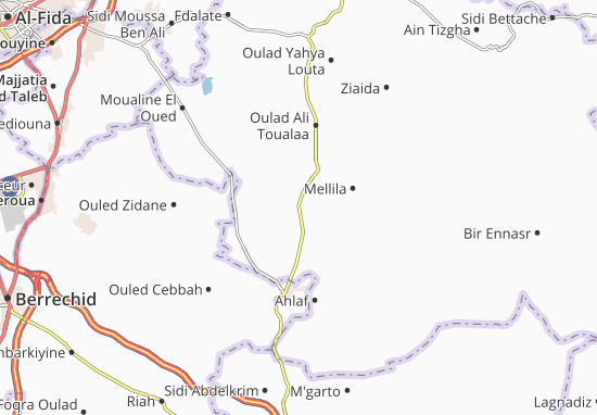 Mapa Rdadna Oulad Malek