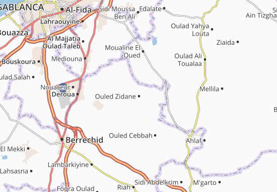 Karte Stadtplan Ouled Zidane