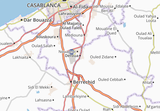Karte Stadtplan Deroua
