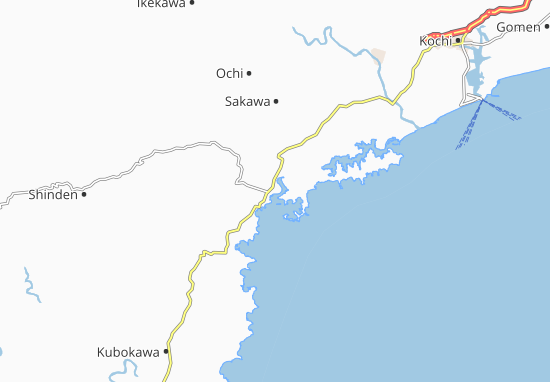 Karte Stadtplan Susaki