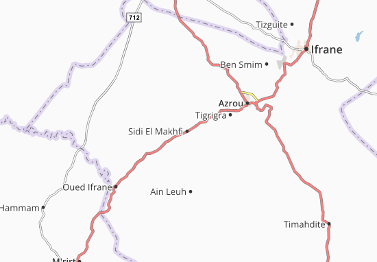 Karte Stadtplan Sidi El Makhfi