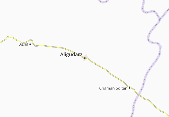 Mapa Aligudarz