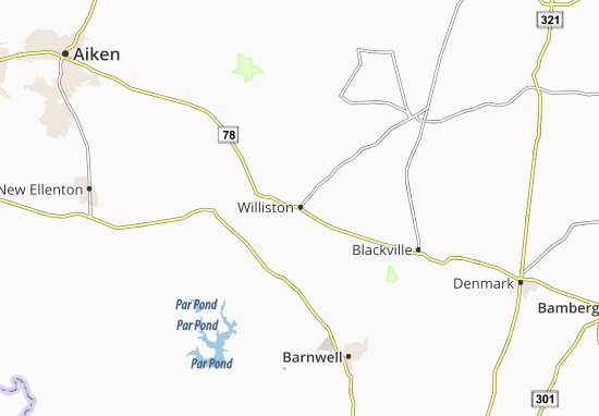 Kaart Plattegrond Williston