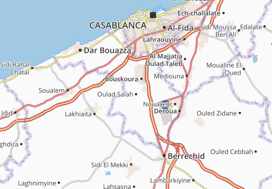 Karte Stadtplan Oulad Salah