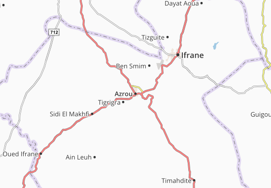 Karte Stadtplan Azrou