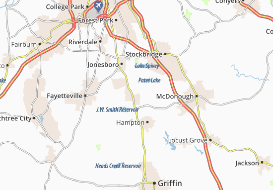 Karte Stadtplan Lovejoy