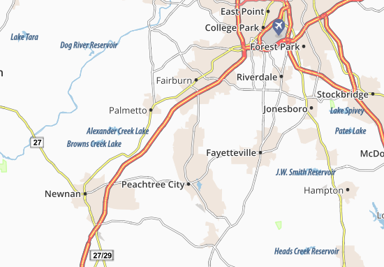 Karte Stadtplan Tyrone
