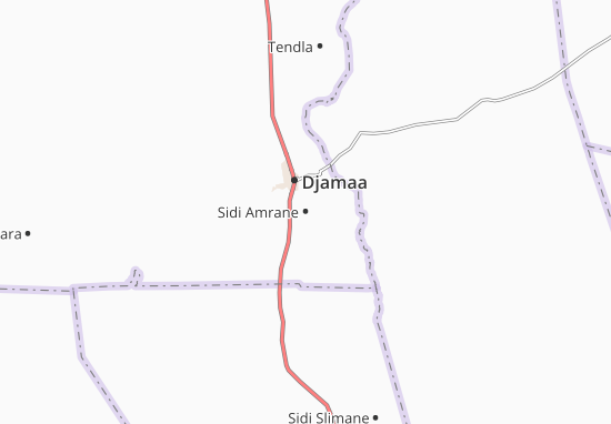 Carte-Plan Sidi Amrane